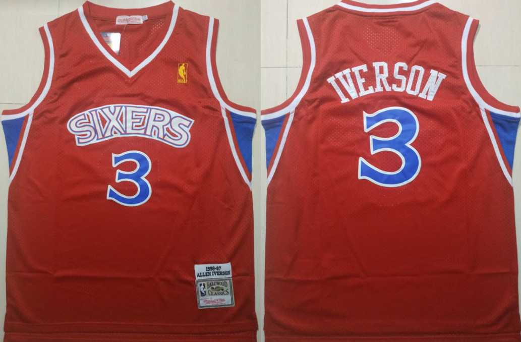 76ers 3 Allen Iverson Red 1996 97 Hardwood Classics Jersey Mixiu,We sell and wholesale 76ers 3 Allen Iverson Red 1996 97 Hardwood Classics Jersey Mixiu on line form chian!